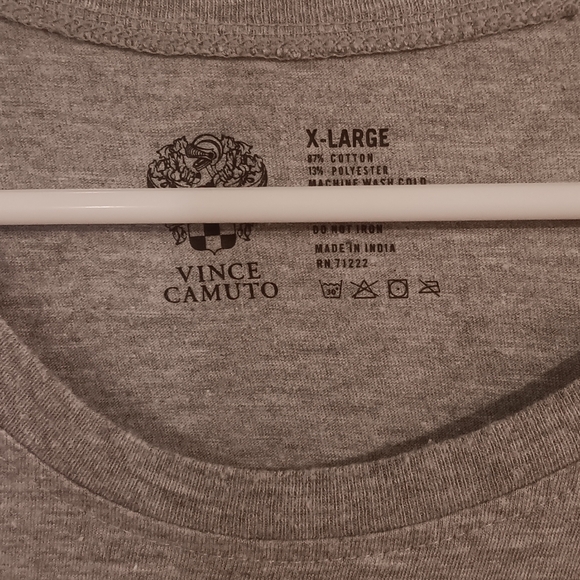 Vince Camuto Light Gray Men's Tee - Picture 2 of 4